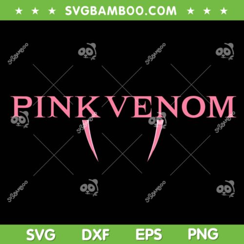 Blackpink Pink Venom Logo SVG, Blackpink Born Pink Pink Venom SVG, Pink Venom Logo SVG DXF EPS PNG