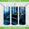 Carolina Panthers 20oz Skinny Tumbler Template PNG, NFL Carolina Panthers Tumbler Wrap PNG, Sports Tumbler Sublimation Design PNG Download