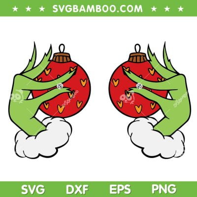 Christmas Boobs SVG, Grinch Ornament Boobs SVG, Grinch Hands Christmas Ornament SVG DXF EPS PNG Christmas Boobs SVG, Grinch Ornament Boobs SVG, Grinch Hands Christmas Ornament SVG DXF EPS PNG
