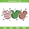 Disney Christmas Cakes SVG, Mickey Mouse Christmas SVG, Foods Xmas SVG DXF EPS PNG