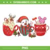 Christmas Cocoa Snowman PNG, Christmas Hot Cocoa PNG, Christmas Snowman PNG