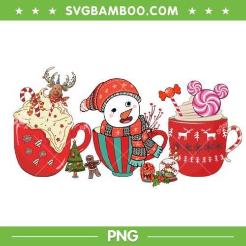 Christmas Cocoa Snowman PNG, Christmas Hot Cocoa PNG, Christmas Snowman PNG
