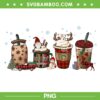 Christmas Coffee Drink Buffalo Plaid PNG, Coffee Leopard Xmas PNG, Coffee Latte Christmas PNG