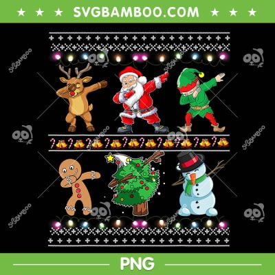 Christmas Kids Dabbing Santa Elf Deer PNG, Friends Xmas Dabbing PNG, Santa Elf Deer Kid PNG