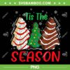 Christmas Tree Cakes PNG, Tis The Season Tree Cake PNG, Christmas Trees Tis The Season PNG