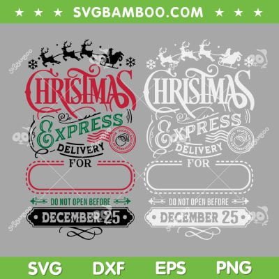 Christmas Express SVG, Santa Sack SVG, North Pole Express SVG, Christmas 2022 SVG DXF EPS PNG