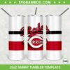 Cincinnati Reds 20oz Skinny Tumbler Template PNG, MBL Logo Cincinnati Reds Tumbler Wrap PNG, Cincinnati Baseball Tumbler Sublimation Design PNG Download