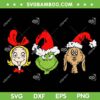 Cindy Lou Max And Grinch SVG, Christmas Grinch Cindy Lou Max SVG, Christmas Santa Hat Grinch SVG DXF EPS PNG