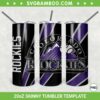 Colorado Rockies 20oz Skinny Tumbler Template PNG, MLB Colorado Rockies Tumbler Wrap PNG, Baseball Team Tumbler Sublimation Design PNG Download