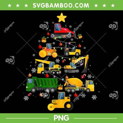 Construction Excavator Christmas Tree PNG, Christmas Truck Tree PNG, Crane Truck Christmas Tree PNG Construction Excavator Christmas Tree PNG, Christmas Truck Tree PNG, Crane Truck Christmas Tree PNG