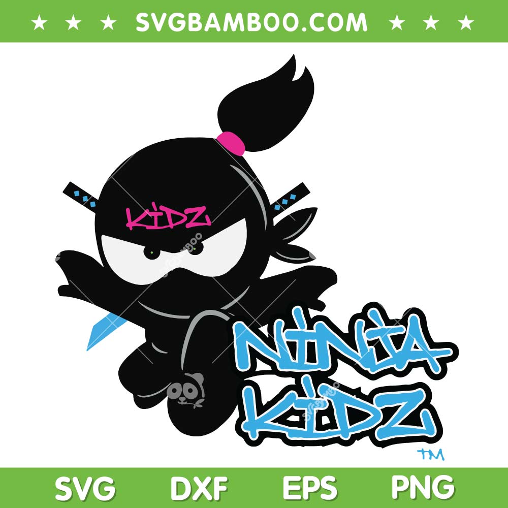 Cute Ninja Kidz SVG Ninja Kid Birthday Boy SVG