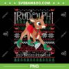 Cute Rudolph Christmas Ugly PNG, The Red Nosed Reindeer Christmas Special Xmas PNG, Funny Christmas PNG