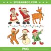 Dabbing Santa Elf Friends Christmas PNG, Reindeer Santa Claus Elf Dabbing PNG, Christmas Dabbing Friends PNG Dabbing Santa Elf Friends Christmas PNG, Reindeer Santa Claus Elf Dabbing PNG, Christmas Dabbing Friends PNG