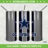 Dallas Cowboys 20oz Skinny Tumbler Template PNG, Dallas Cowboys Logo Tumbler Wrap PNG, Football Logo Tumbler Sublimation Design PNG Download