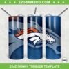 Denver Broncos 20oz Skinny Tumbler Template PNG, Denver Broncos NFL Logo Tumbler Wrap PNG, Football Fan Tumbler Sublimation Design PNG Download