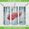 Detroit Red Wings 20oz Skinny Tumbler Template PNG, NHL Detroit Red Wings Tumbler Wrap PNG, Sport Tumbler Sublimation Design PNG Download