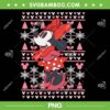 Disney Minnie Mouse Christmas Sweater PNG, Red Bow Minnie Mouse Xmas PNG, Disney Cute Minnie Christmas PNG