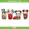 Disney Mouse Coffee Drink PNG, Mickey Santa Coffee Latte PNG, Mickey Coffee Latte PNG