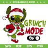 Disney Stitch Grinch Christmas Mode On SVG, Santa Stitch Dancing SVG, Xmas Stitch Dancing Santa Costume SVG DXF EPS PNG