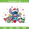 Disney Stitch Snacks Christmas SVG, Stitch Best Day Ever SVG, Christmas Disney Character Stitch Santa SVG DXF EPS PNG