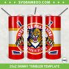 Florida Panthers 20oz Skinny Tumbler Template PNG, NHL Florida Panthers Tumbler Wrap PNG, Sports Tumbler Sublimation Design PNG Download