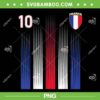 France 10 Socer Jersey PNG, France Football Fan PNG, Sports France Jersey PNG, Football PNG
