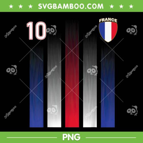 France 10 Socer Jersey PNG, France Football Fan PNG, Sports France Jersey PNG, Football PNG