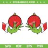 Funny Grinch Hands Boobs SVG, Grinch Hands Funny Chirstmas SVG, Grinch Holding Ornaments SVG DXF EPS PNG