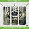 Green Bay Packers 20oz Skinny Tumbler Template PNG, NFL Green Bay Packers Tumbler Wrap PNG, NFL Team Tumbler Sublimation Design PNG Download