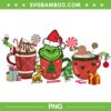 Grinch Coffee Christmas 2022 PNG, Grinch and Max Hot Cocoa PNG, Grinch Mug Christmas 2022 PNG