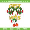Grinch Hand Chest Nuts SVG, Grinch Hand Boobs SVG, Christmas Wreath Grinch Hands SVG DXF EPS PNG