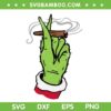 Grinch Hand Smoking Cannabis Blunt SVG, Grinch Smoking Weed SVG, Christmas Weed Grinch Hand SVG DXF EPS PNG Grinch Hand Smoking Cannabis Blunt SVG, Grinch Smoking Weed SVG, Christmas Weed Grinch Hand SVG DXF EPS PNG