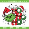 Grinch Santa Ho Ho Ho SVG, Christmas Grinch Carrying Gift Bag SVG, Ho Ho Ho Santa Grinch Xmas SVG DXF EPS PNG