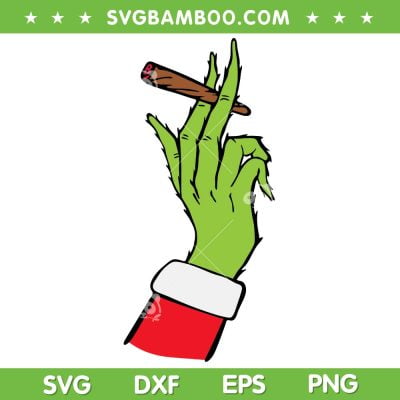 Grinch Hand Holding Blunt SVG, Grinch Christmas Weed SVG, Smoke Marijuana Joint SVG DXF EPS PNG Grinch Hand Holding Blunt SVG, Grinch Christmas Weed SVG, Smoke Marijuana Joint SVG DXF EPS PNG