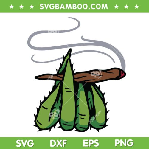 Smoking Cannabis Joint SVG, Grinch Holding Blunt SVG, Burning Cannabis Joint SVG DXF EPS PNG