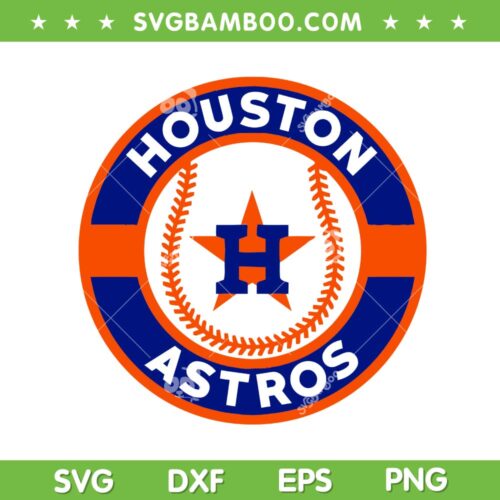 Houston Astros Baseball Logo SVG, American Houston Astros Baseball SVG, Astros Baseball Logo Supporters SVG DXF EPS PNG