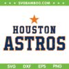 Houston Astros Team SVG, Baseball Astros Star Logo Iconic SVG, American Houston Baseball SVG DXF EPS PNG