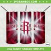 Houston Rockets 20oz Skinny Tumbler Template PNG, NBA Houston Rockets Tumbler Wrap PNG, NBA Basketball Team Tumbler Sublimation Design PNG Download