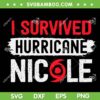 I Survived Hurricane Nicole SVG, Hurricane Nicole Survivor 2022 SVG, Tropical Storm Nicole SVG DXF EPS PNG