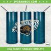 Jacksonville Jaguars 20oz Skinny Tumbler Template PNG, NFL Jacksonville Jaguars Tumbler Wrap PNG, NFL Football Tumbler Sublimation Design PNG Download 
