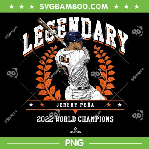 Jeremy Pena Legendary PNG, 2022 World Champion Jeremy Pena PNG, Baseball World Champion 2022 PNG