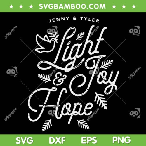 Light Joy Hope SVG, Merry Christmas Light Joy Hope SVG, Writing For Christmas SVG DXF EPS PNG