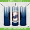 Los Angeles Dodgers 20oz Skinny Tumbler Template PNG, MLB Los Angeles Dodgers Tumbler Wrap PNG, Baseball Sports Tumbler Sublimation Design PNG Download