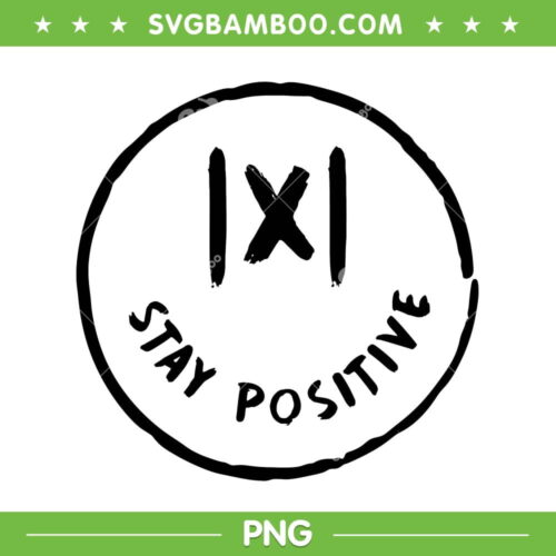 Stay Positive X Funny Math PNG, Iconic Math Stay Positive X PNG, Logo Icon Math Positive X PNG