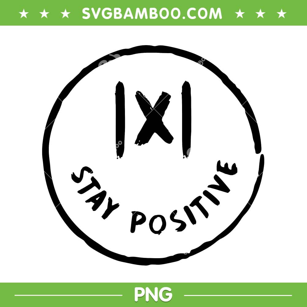 Stay Positive X Funny Math PNG, Iconic Math