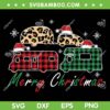 Merry Christmas Camping Car Leopard SVG, Leopard Car Christmas SVG, Merry Christmas Camper SVG DXF EPS PNG