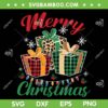 Merry Christmas Gift Box Leopard SVG, Gift Box Christmas SVG, Merry Christmas SVG DXF EPS PNG
