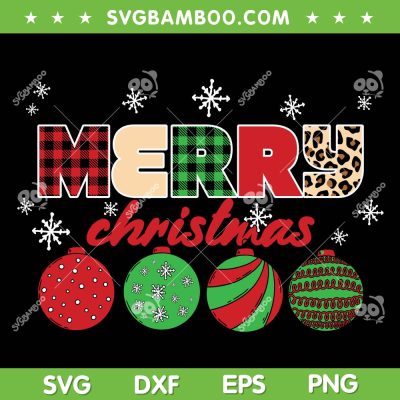 Merry Christmas Plaid Leopard Balls SVG, Merry Christmas Red Plaid SVG, Balls Christmas Green Plaid SVG DXF EPS PNG Merry Christmas Plaid Leopard Balls SVG, Merry Christmas Red Plaid SVG, Balls Christmas Green Plaid SVG DXF EPS PNG