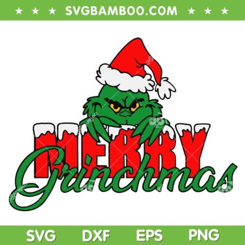 Merry Grinchmas 2022 SVG, Grinch Christmas Santa Hat 2022 SVG, Merry Grinchmas 2022 SVG DXF EPS PNG