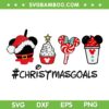 Snacks Christmas Goals SVG, Mickey Christmas Snacks SVG, Christmas Mickey SVG DXF EPS PNG